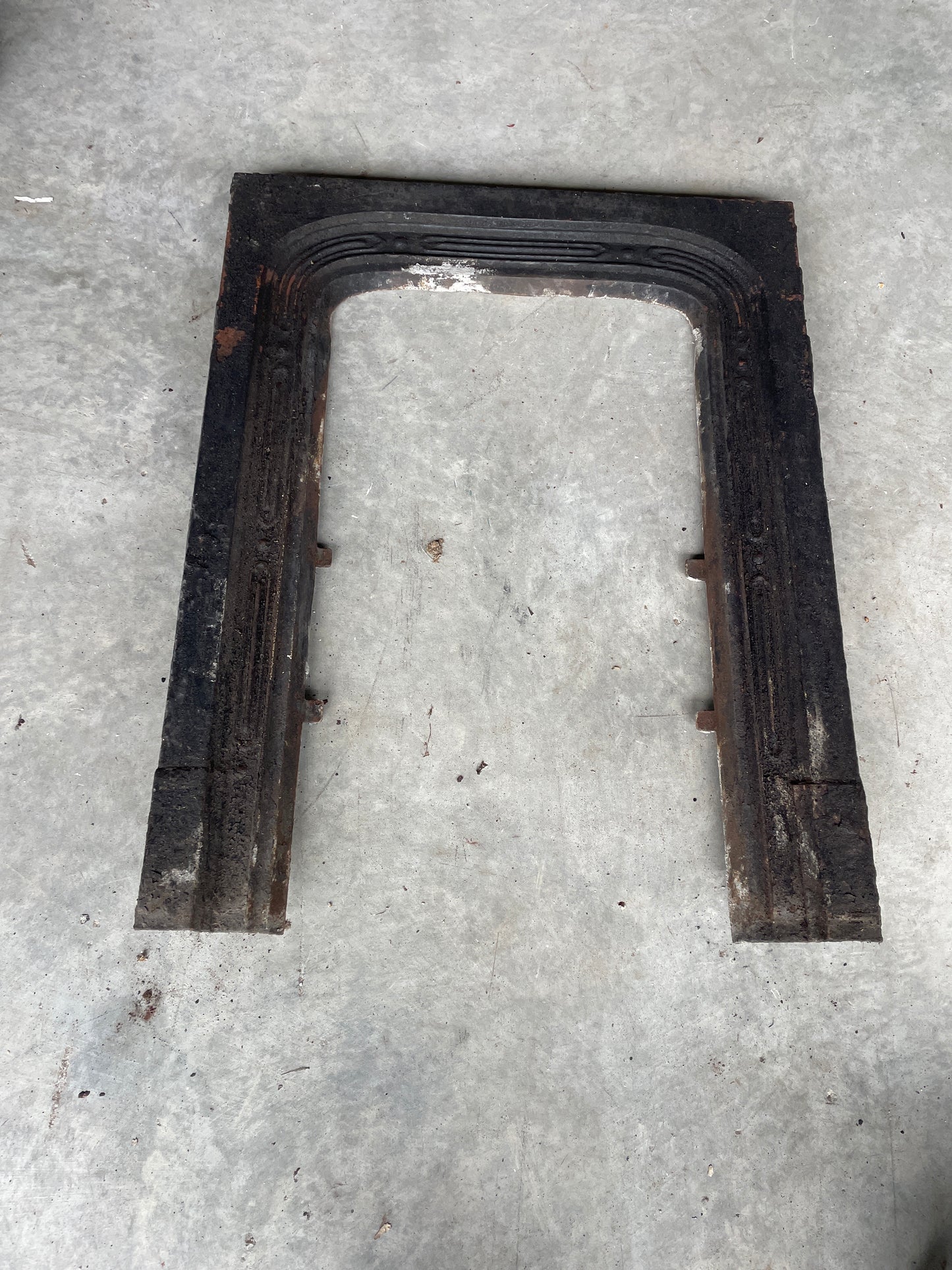 Metal fireplace Front D 24 3/4w x 31 1/2h”