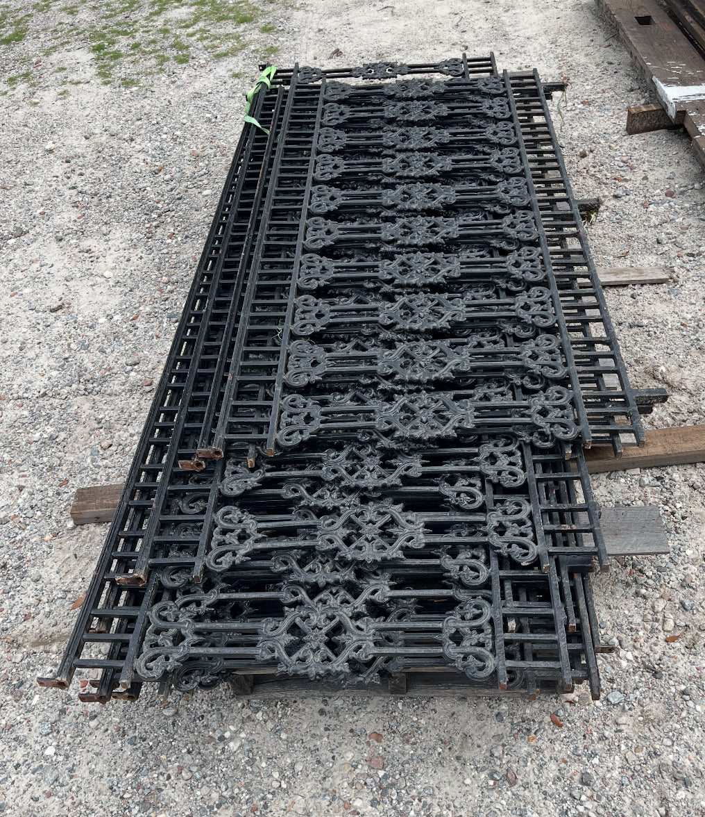 Cast Iron Victorian Style Fencing Panels