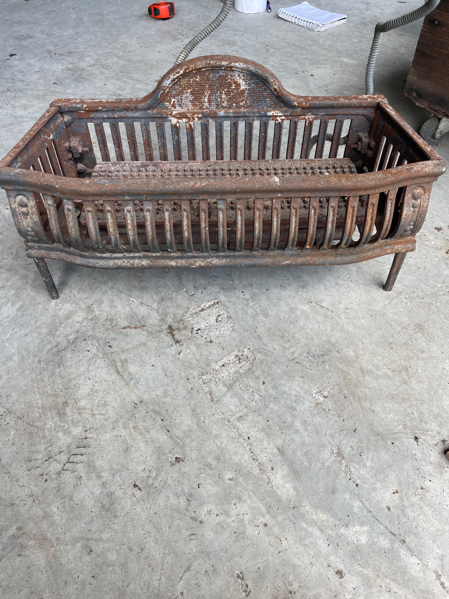 Metal Fireplace Base A 23 1/2w x 10h”