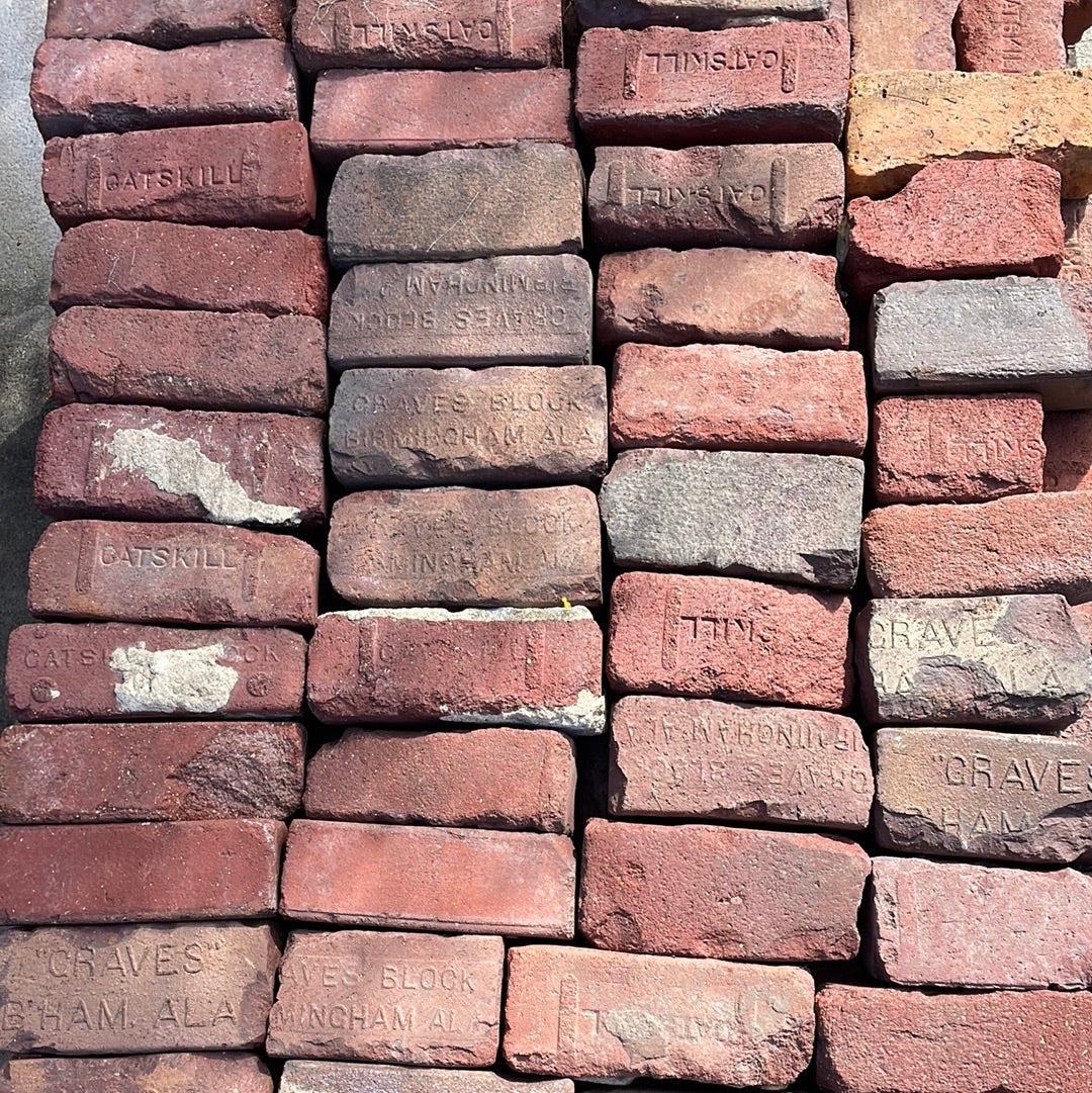 “Catskill” & “Graves” Stamped Historic Brick