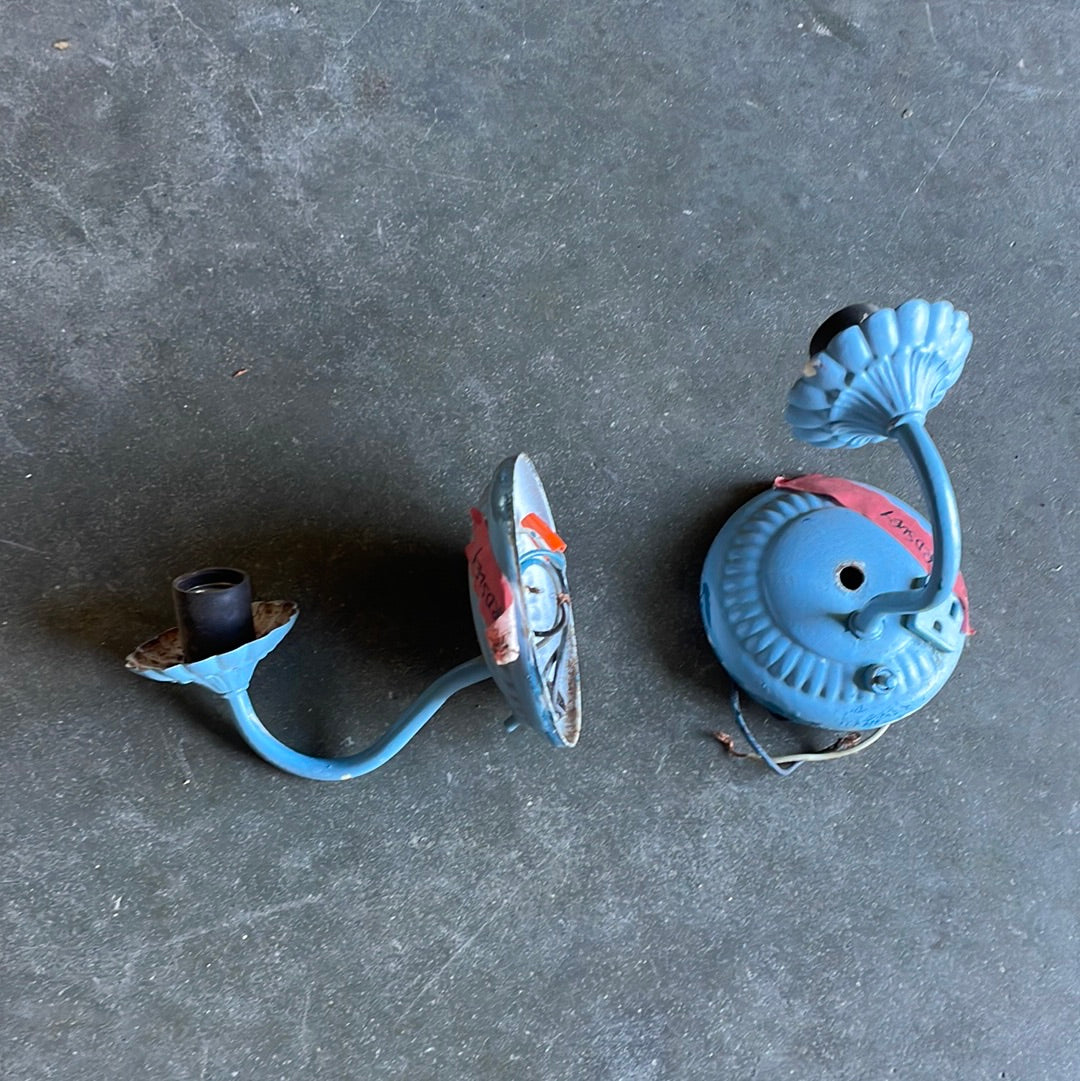 Blue Lighting Sconce