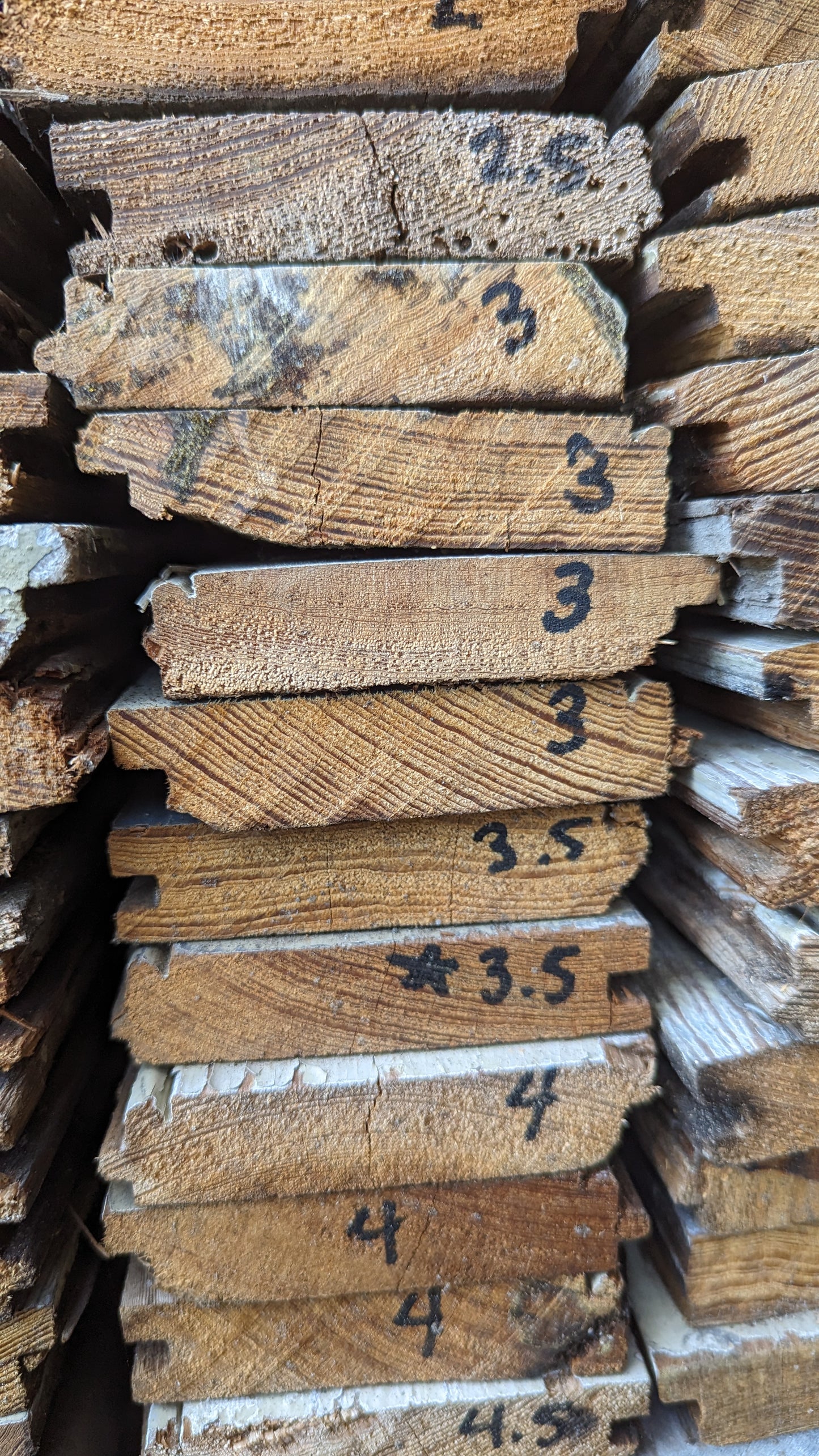 3 1/2"x3/4” Single Beadboard - X