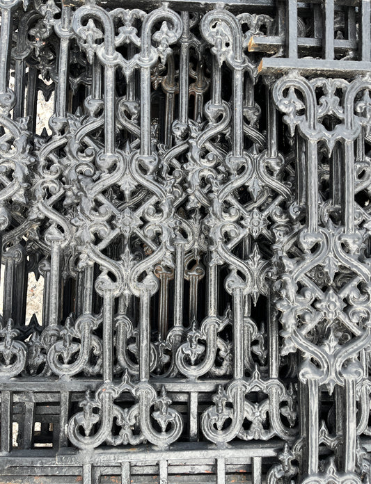 Cast Iron Victorian Style Fencing Panels