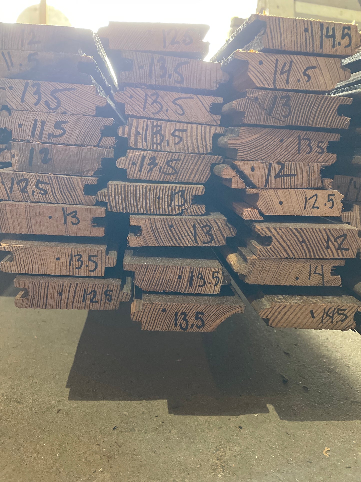 2 1/2” Pine flooring- Grade 2
