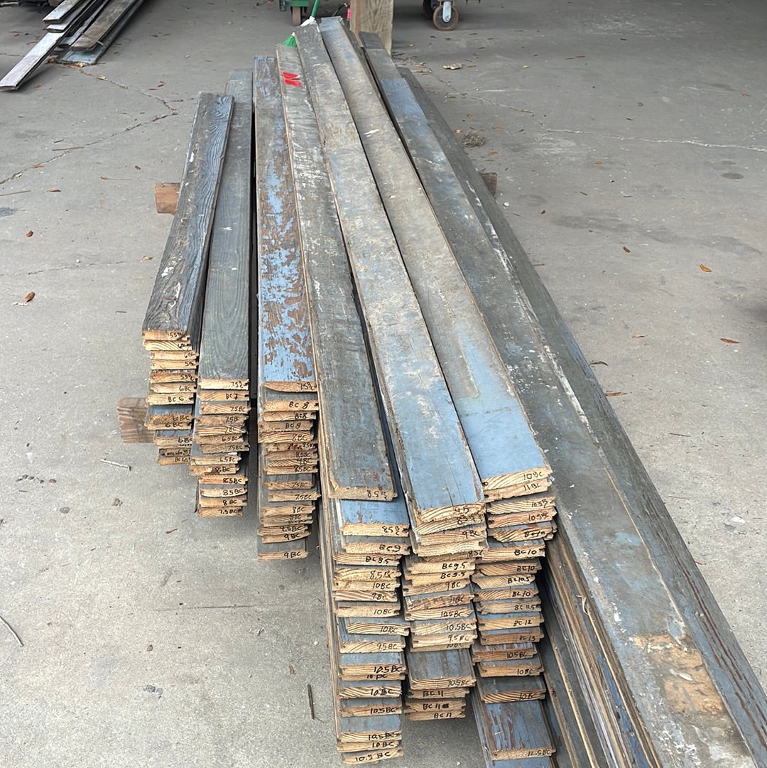 3 1/8”x3/4” Heart Pine Flooring